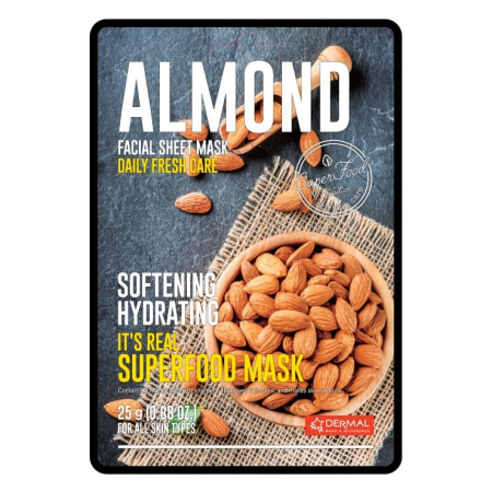 DERMAL It's Real SuperfoodMask Almond Маска для лица с миндалем 25 г