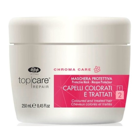 Восстанавливающая маска для окрашен. и поврежденных волос Lisap Milano Top Care Chroma Care, 250 мл