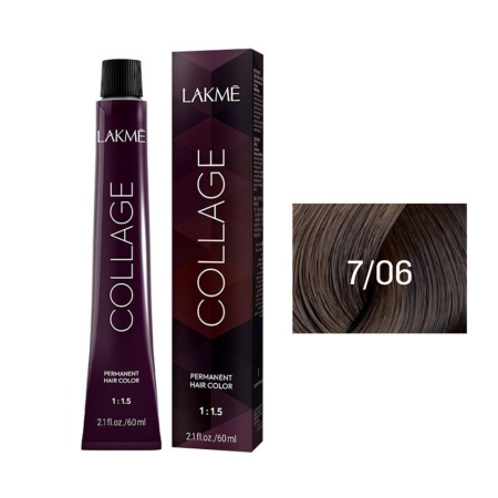 Крем-краска Lakme Collage 7/06 средний блондин теплый, 60 мл