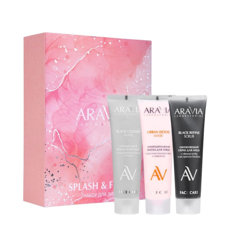 Aravia Lab.Набор для ухода за кожей лица Splash & Flash, 1 шт