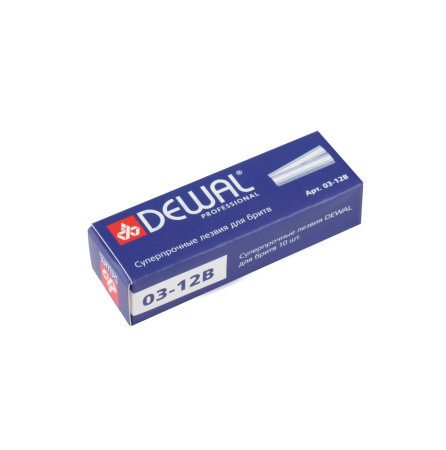 Лезвия к бритве прямые 03-12B Dewal, 10 шт