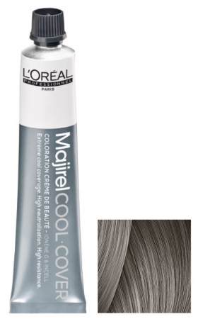 Стойкая краска для волос Loreal Majirel Cool Cover 8.1 св. блондин пеп., 50 мл