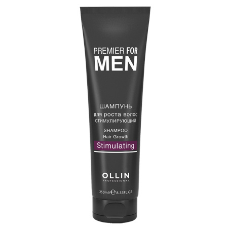 Шампунь для роста волос стимулирующий для мужчин Ollin Premier For Men, 250 мл