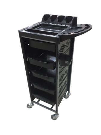  Т30 черная, тележка парикмахерская 