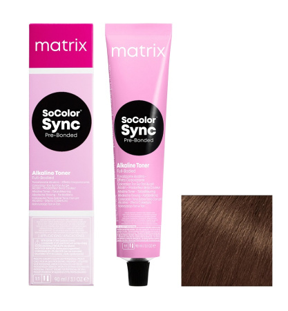 Краска для волос Matrix с бондером SoColor Sync Pre-Bonded т. 5MV, 90 мл