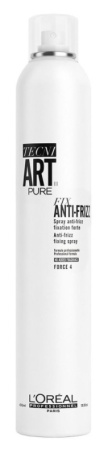 Спрей для волос L’Oreal Professionnel Tecni.Art Fix Anti-Frizz Pure сильной фиксации, 400 мл