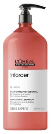 Шампунь Loreal Inforcer для предотвращения ломкости волос, 500 мл