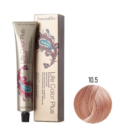 Крем-краска Farmavita Life Color Plus 10.5 платиновый блондин красное дерево, 100 мл