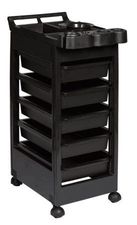 Тележка парикмахерская Т21, черная