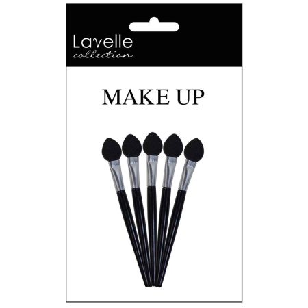 Аппликатор для макияжа Lavelle Collection односторонний длинный 7,5 см черный, 5 шт