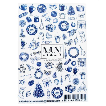 Слайдер-дизайн для ногтей Miw Nails 59