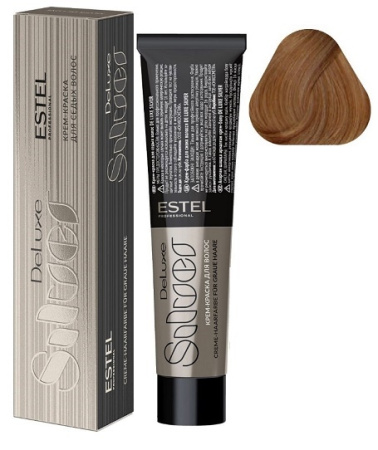 Краска для волос Estel De Luxe Silver 9/74 блондин коричнево-медный, 60 мл