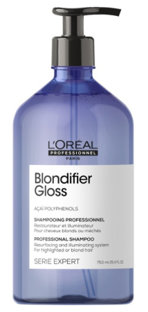 Шампунь для осветленных и мелированных волос L’Oreal Blondifier Gloss, 750 мл