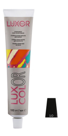 Стойкая крем-краска "Luxcolor" 1.0 Черный, 100 мл