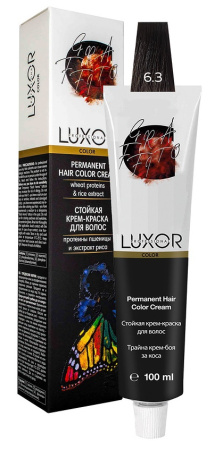 Перманентная крем-краска Luxor Professional 6.3 Темный блондин золотистый, 100 мл	