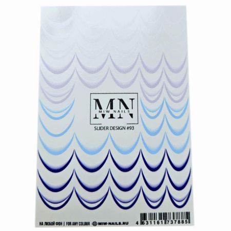 Слайдер-дизайн для ногтей Miw Nails 93