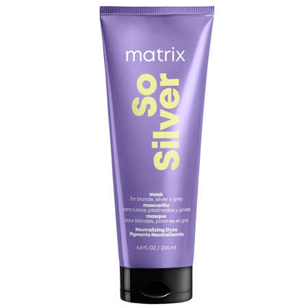 Маска тройного действия Matrix Total Results So Silver для нейтрализации желтизны, 200 мл
