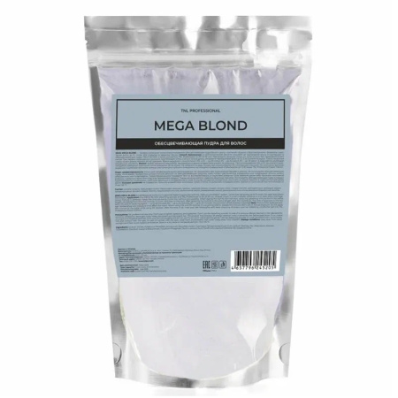 Обесцвечивающая пудра для волос TNL Mega Blond, 500 г
