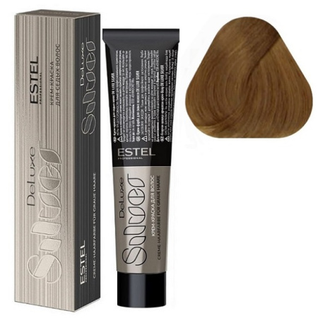 Краска для волос Estel De Luxe Silver 9/37 блондин золотисто-коричневый, 60 мл