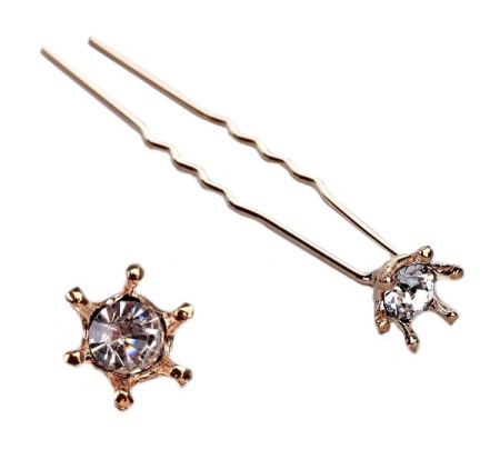 Шпилька для волос "Снежинка", 6.3*1 см