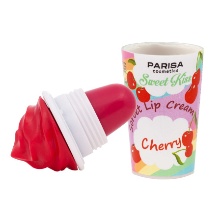 Бальзам для губ Parisa Sweet Kiss Мороженое, т. вишня, 7 г