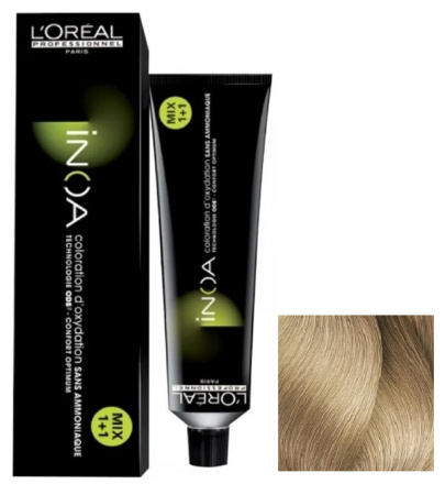 Краска для волос Loreal INOA, 10 очень-очень светл. блондин, 60 мл