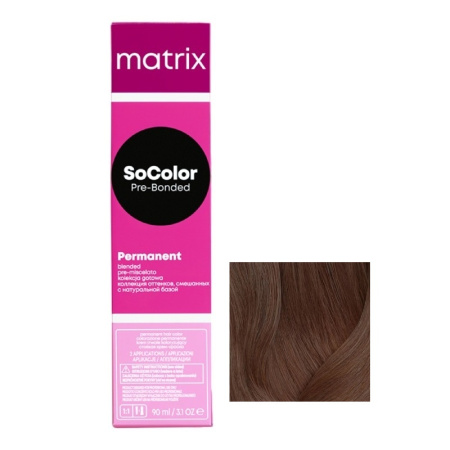 Matrix Краситель SoColor 4MA шатен мокка пепельный, 90 мл акция
