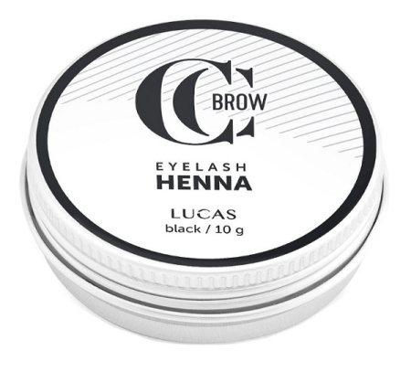 Хна для бровей и ресниц в баночке CC Brow Lucas' Cosmetics, чёрная, 10 г
