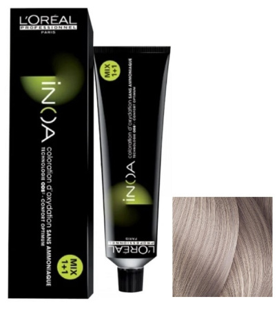 Краска для волос Loreal INOA, 10.21 очень-очень св. блондин перл.-пеп., 60 мл