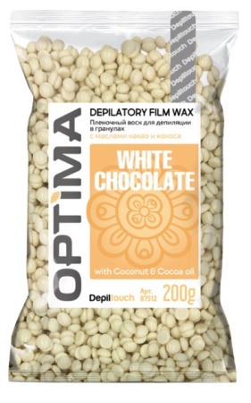 Воск пленочный для депиляции Depiltouch Optima "White Chocolate", 200 г