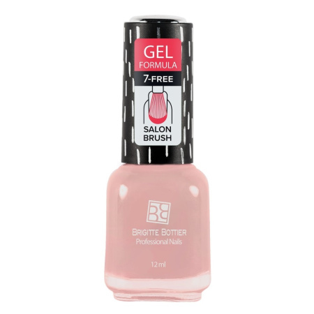 Лак для ногтей Brigitte Bottier Gel Formula, т. 07 нежно розовый перламутровый, 12 мл