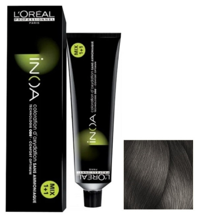 Краска для волос Loreal INOA Resist 7.11 блондин пеп. инт., 60 мл