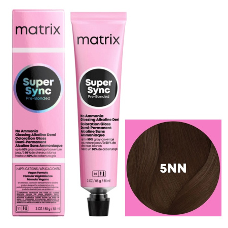 Matrix S Sync Краситель 5NN св. шатен глубокий натур., 90 мл