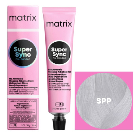 Краска для волос Matrix Super Sync Pre-Bonded SPP пастельный жемчужный, 90 мл