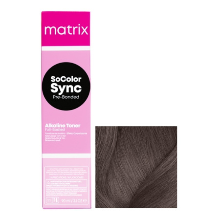 Краска для волос Matrix SoColor Sync Pre-Bonded 6P темный блондин жемчужный, 90 мл
