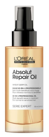 Масло для волос Loreal Absolut Repair 10 в 1, 90 мл