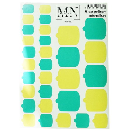 Плёнки для педикюра MIW Nails SF-36
