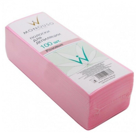 Полоски для депиляции ItalWax 7*20 Полиэстер розовый, 100 шт