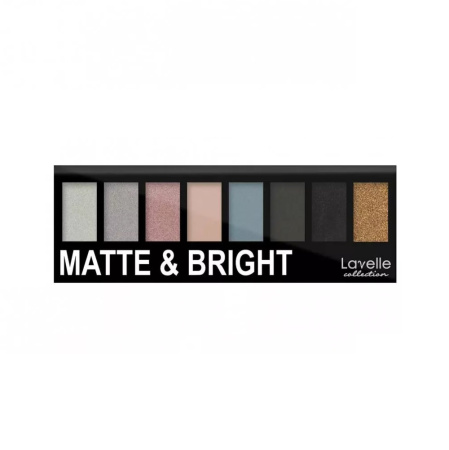 Тени для век 8-ми цветные Lavelle Collection Matte Bright, т. 04, 11,7 г