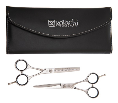 Комплект парикмахерских ножниц в чехле K-2 (K1055 + K1255)