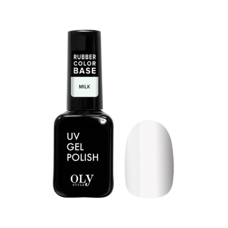 Базовое камуфлирующее покрытие Oly Style Rubber Color Base т. CB 01 milk, 10 мл