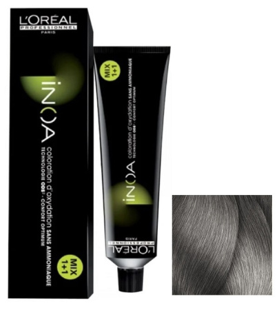 Краска для волос Loreal INOA, 8.11 светлый блондин глуб. пеп., 60 мл
