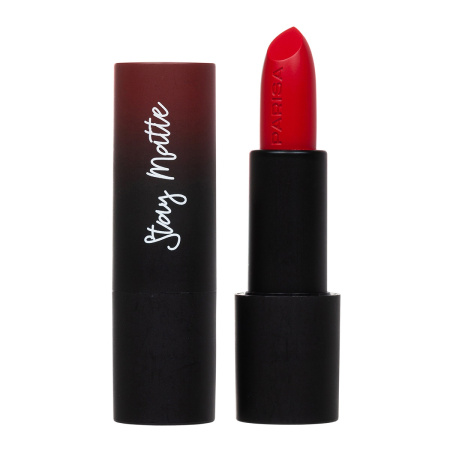 Помада для губ Parisa Stay Matte L-08 матовая, т. 09 королевский алый, 3,6 г