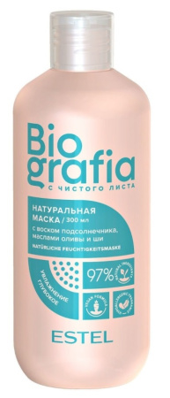 Маска для волос натуральная Estel Biografia "Глубокое увлажнение", 300 мл