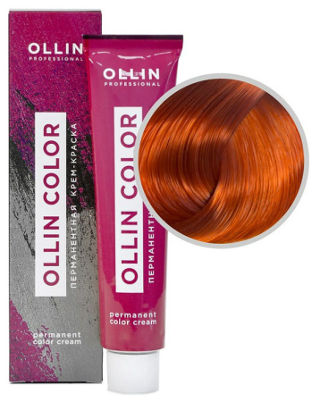 Перманентная крем-краска для волос Ollin Color 8/4 светло-русый медный, 60 мл