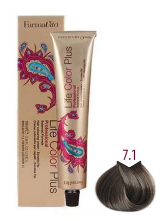 Farmavita Краситель Блондин пепельный Life Color Plus 7.1, 100 мл