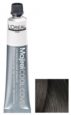 Стойкая краска для волос Loreal Majirel Cool Cover 6.1 темн. блондин пеп., 50 мл