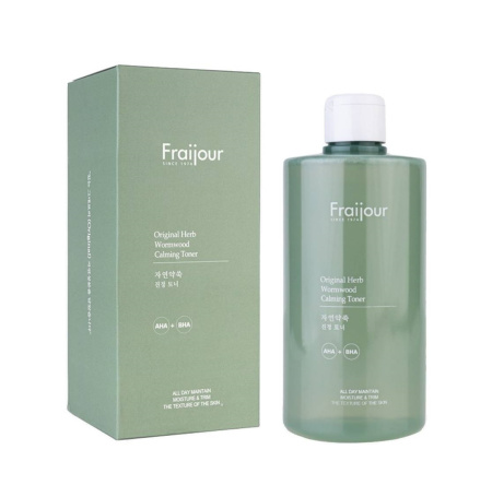 Тонер для лица Fraijour AHA-/BHA-Кислоты Original Herb Wormwood Calming Toner, 500 мл