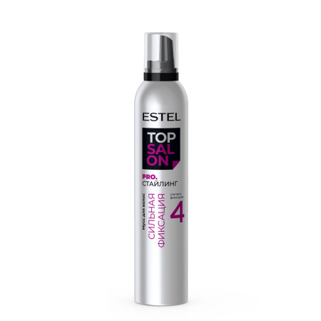Мусс для волос Estel Top Salon Pro.Стайлинг 4 сильная фиксация, 300 мл