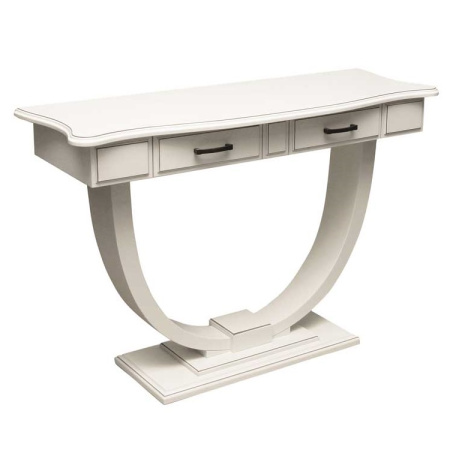 IM Рабочий стол стилиста Винтаж (RAL 9001+патина) массив бука+матовая эмаль МДФ